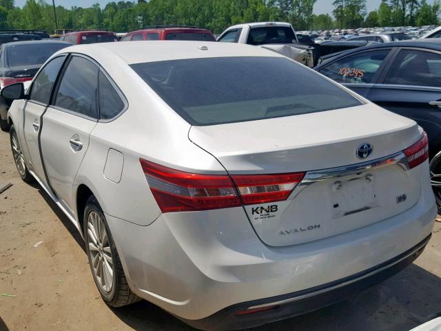 4T1BD1EB5DU009333 - 2013 TOYOTA AVALON HYB WHITE photo 3