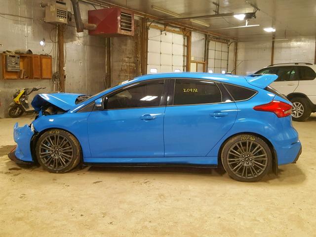 WF0DP3TH7G4115386 - 2016 FORD FOCUS RS BLUE photo 9