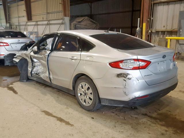 3FA6P0G76ER265267 - 2014 FORD FUSION S SILVER photo 3