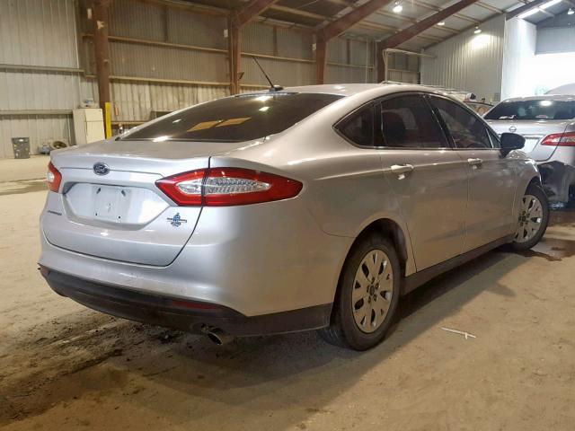 3FA6P0G76ER265267 - 2014 FORD FUSION S SILVER photo 4