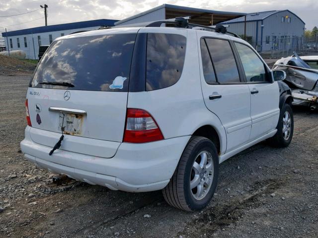 4JGAB75E22A308758 - 2002 MERCEDES-BENZ ML 500 WHITE photo 4