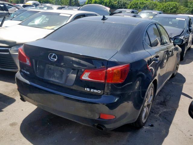 JTHBF5C22A5128180 - 2010 LEXUS IS 250 BLACK photo 4