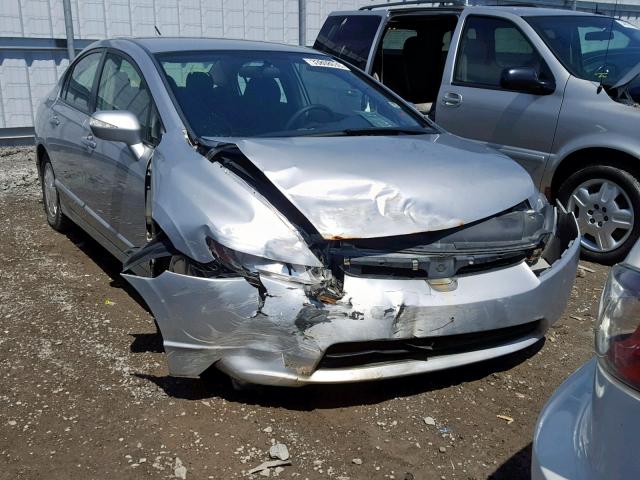 JHMFA36236S801437 - 2006 HONDA CIVIC HYBR SILVER photo 1