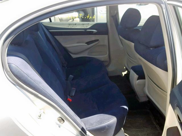 JHMFA36236S801437 - 2006 HONDA CIVIC HYBR SILVER photo 6