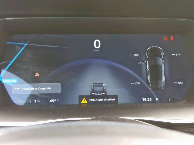 5YJSA1E22FF103727 - 2015 TESLA MODEL S Սև լուսանկար 8