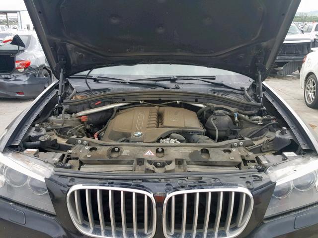 5UXWX7C57BL734124 - 2011 BMW X3 XDRIVE3 BLACK photo 7