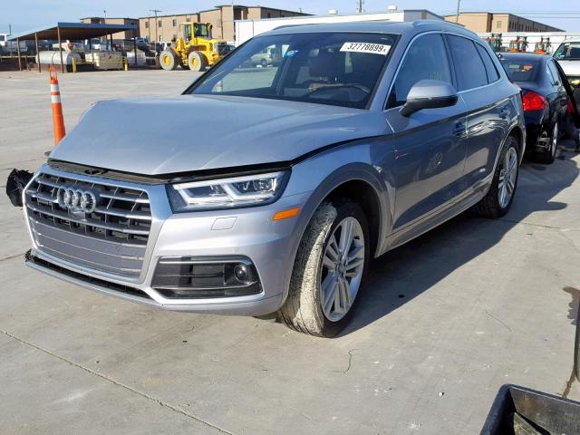 WA1CNBFY4J2084671 - 2018 AUDI Q5 PRESTIG SILVER photo 2