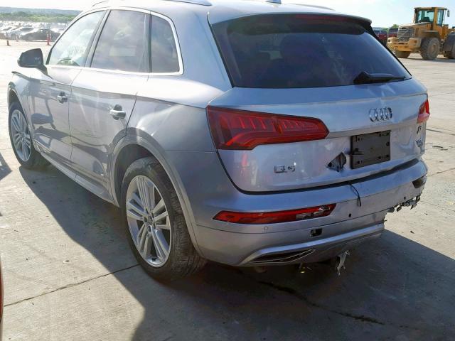 WA1CNBFY4J2084671 - 2018 AUDI Q5 PRESTIG SILVER photo 3