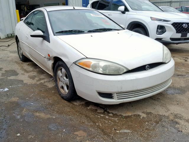 1ZWFT61L225621459 - 2002 MERCURY COUGAR V6 WHITE photo 1