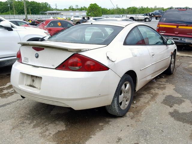 1ZWFT61L225621459 - 2002 MERCURY COUGAR V6 WHITE photo 4