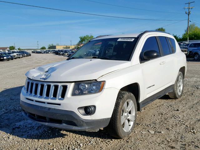 1C4NJDBB4ED523398 - 2014 JEEP COMPASS SP WHITE photo 2