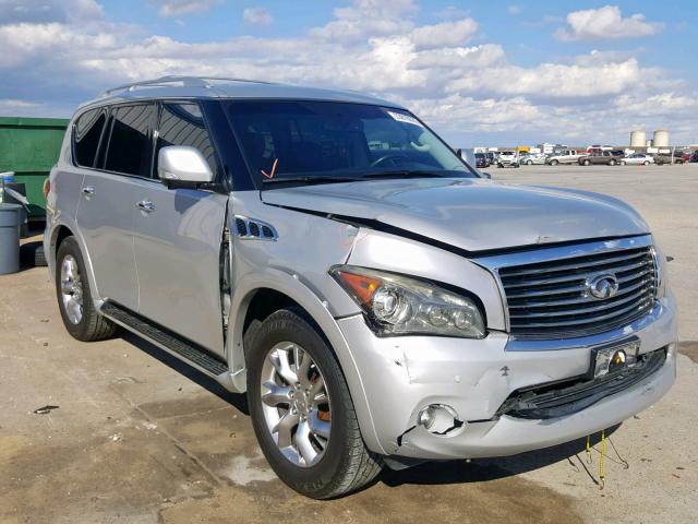 JN8AZ2NFXB9502827 - 2011 INFINITI QX56 SILVER photo 1