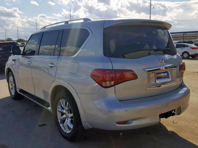 JN8AZ2NFXB9502827 - 2011 INFINITI QX56 SILVER photo 3