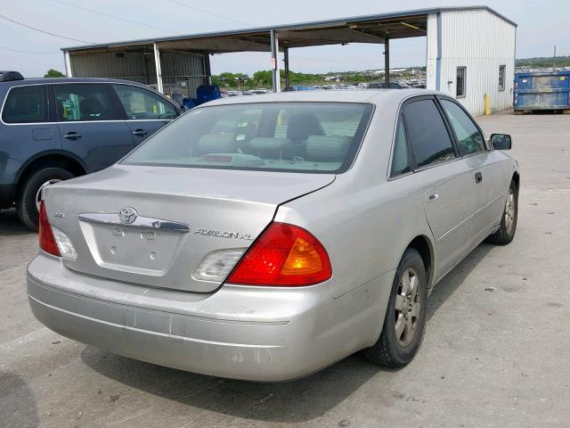 4T1BF28B41U151468 - 2001 TOYOTA AVALON XL SILVER photo 4