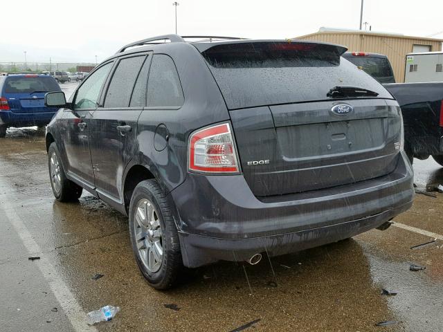 2FMDK48C87BB68961 - 2007 FORD EDGE SEL GRAY photo 3