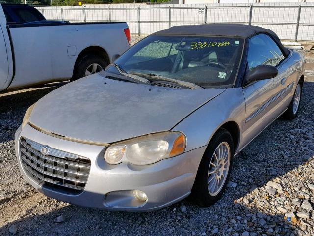 1C3EL55R25N538585 - 2005 CHRYSLER SEBRING TO SILVER photo 2