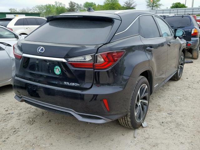 2T2BGMCA2HC008968 - 2017 LEXUS RX 450H BLACK photo 4