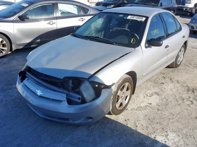 1G1JF52F757114943 - 2005 CHEVROLET CAVALIER L SILVER photo 2