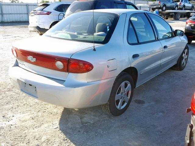 1G1JF52F757114943 - 2005 CHEVROLET CAVALIER L SILVER photo 4