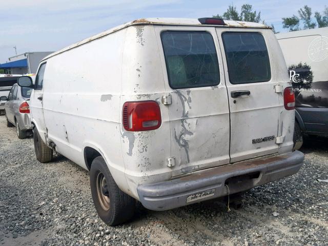 2B7HB11X01K535327 - 2001 DODGE RAM VAN B1 WHITE photo 3