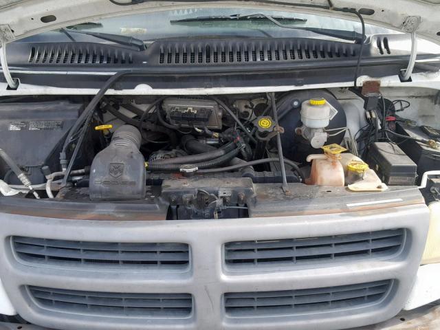 2B7HB11X01K535327 - 2001 DODGE RAM VAN B1 WHITE photo 7