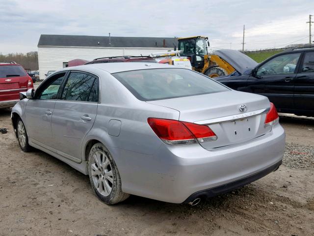 4T1BK3DB2BU406370 - 2011 TOYOTA AVALON BAS SILVER photo 3