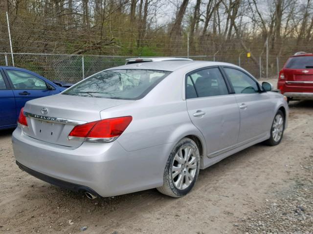 4T1BK3DB2BU406370 - 2011 TOYOTA AVALON BAS SILVER photo 4