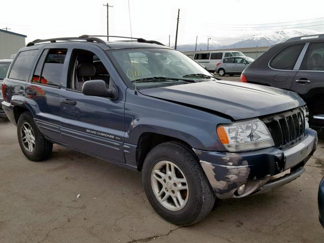 1J4GX48S44C129154 - 2004 JEEP GRAND CHER BLUE photo 1