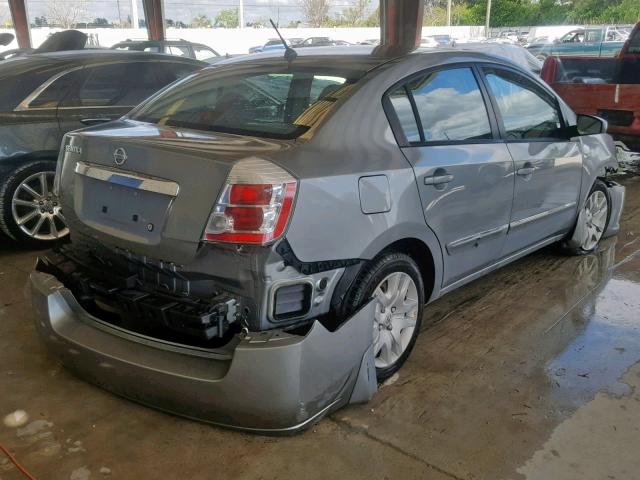 3N1AB6AP8AL608367 - 2010 NISSAN SENTRA 2.0 GRAY photo 4