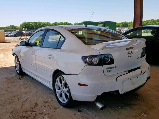 JM1BK323981868645 - 2008 MAZDA 3 S WHITE photo 3