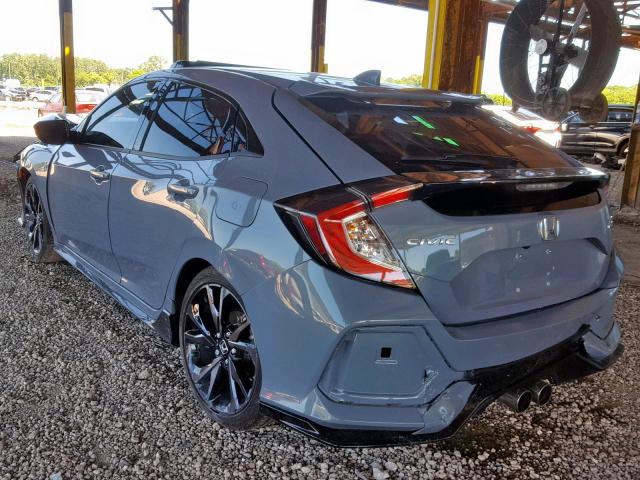 SHHFK7H93JU214840 - 2018 HONDA CIVIC SPOR GRAY photo 3