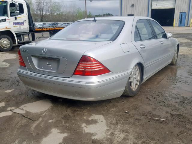 WDBNG75J93A377435 - 2003 MERCEDES-BENZ S 500 SILVER photo 4