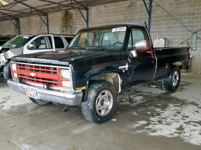 1GCGC34M7GS121921 - 1986 CHEVROLET C30 BLACK photo 2