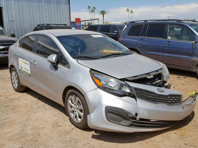 KNADM4A33D6316708 - 2013 KIA RIO LX SILVER photo 1