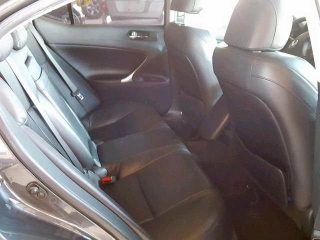 JTHBK262472037928 - 2007 LEXUS IS 250 BLACK photo 6