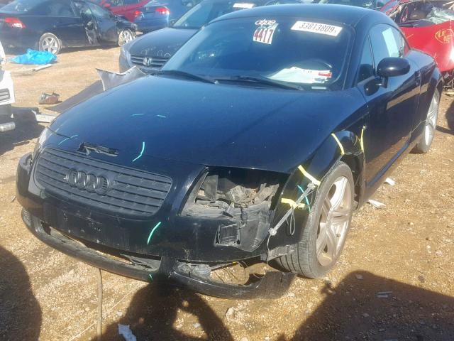 TRUWC28N421003676 - 2002 AUDI TT QUATTRO BLACK photo 2