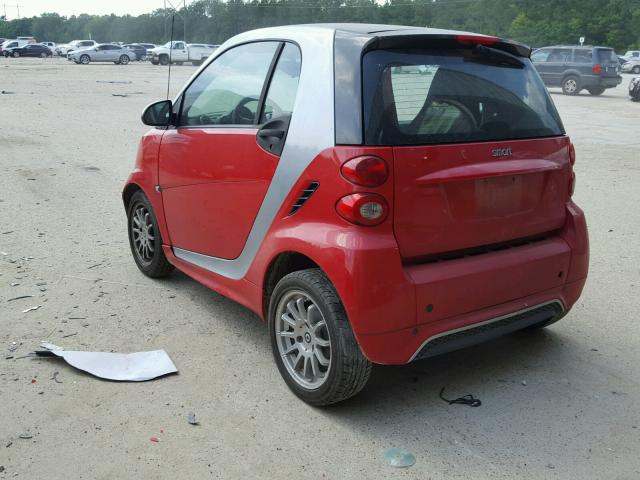 WMEEJ3BA4DK604432 - 2013 SMART FORTWO PUR RED photo 3