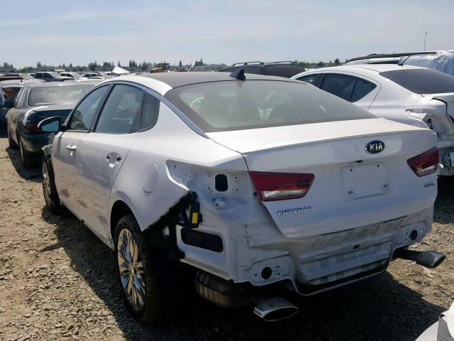 5XXGV4L21JG188418 - 2018 KIA OPTIMA SXL WHITE photo 3