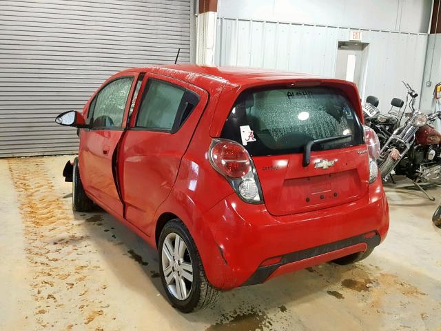 KL8CB6S99DC608456 - 2013 CHEVROLET SPARK LS RED photo 3