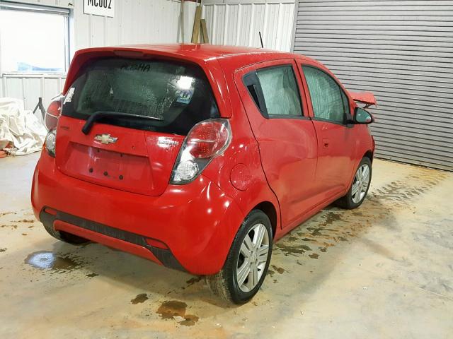 KL8CB6S99DC608456 - 2013 CHEVROLET SPARK LS RED photo 4