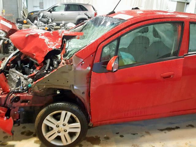 KL8CB6S99DC608456 - 2013 CHEVROLET SPARK LS RED photo 9