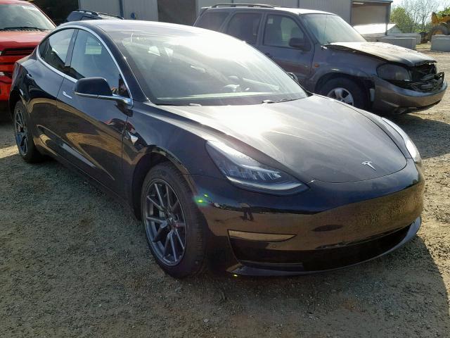 5YJ3E1EA7JF039953 - 2018 TESLA MODEL 3 BLACK photo 1