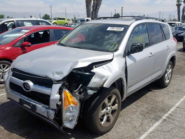 2T3YK4DV6AW008787 - 2010 TOYOTA RAV4 LIMIT SILVER photo 2