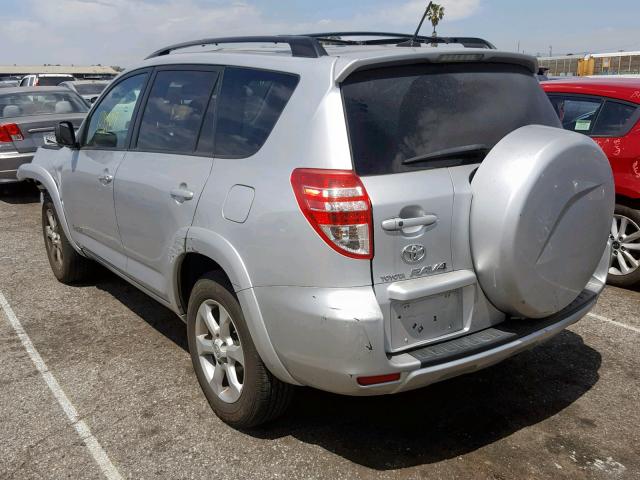 2T3YK4DV6AW008787 - 2010 TOYOTA RAV4 LIMIT SILVER photo 3