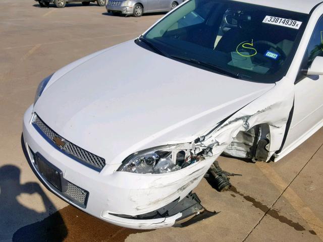 2G1WA5E37F1105471 - 2015 CHEVROLET IMPALA LIM WHITE photo 9