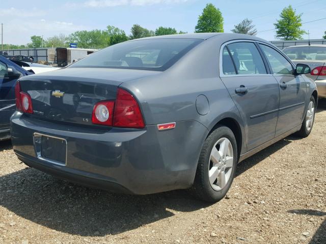1G1ZG57B98F188901 - 2008 CHEVROLET MALIBU LS GRAY photo 4