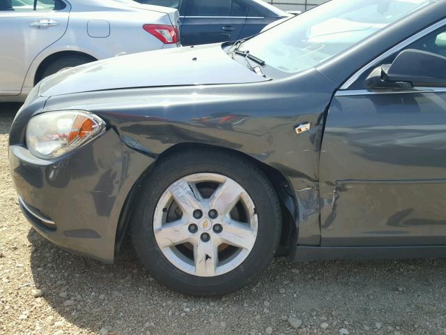 1G1ZG57B98F188901 - 2008 CHEVROLET MALIBU LS GRAY photo 9