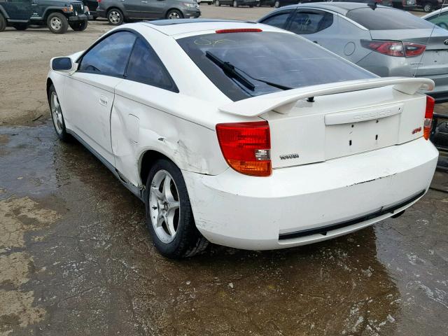 JTDDY32T6Y0011843 - 2000 TOYOTA CELICA WHITE photo 3