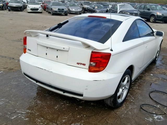 JTDDY32T6Y0011843 - 2000 TOYOTA CELICA WHITE photo 4