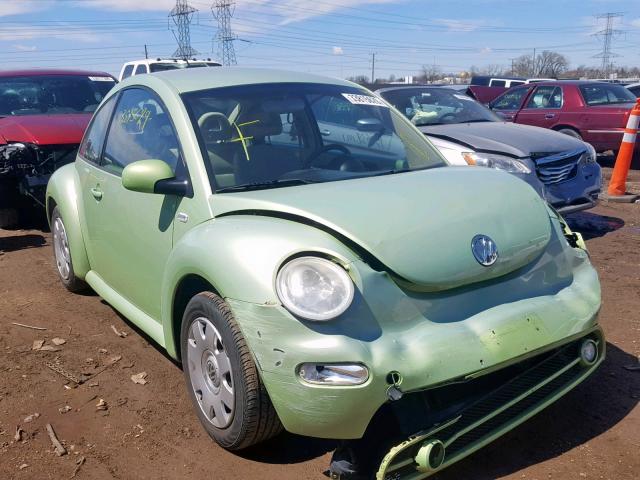 3VWCB21CX2M401774 - 2002 VOLKSWAGEN NEW BEETLE მწვანე ფოტო 1